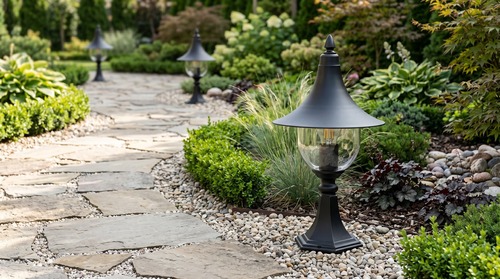Lampa ogrodowa stojąca K-8133 CZARNY z serii BOSTON 3