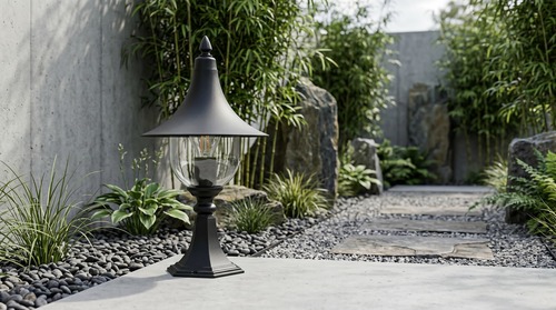 Lampa ogrodowa stojąca K-8133 CZARNY z serii BOSTON 4