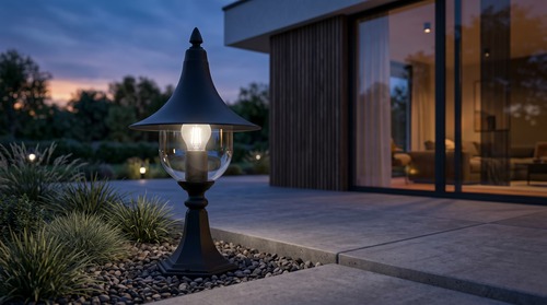 Lampa ogrodowa stojąca K-8133 CZARNY z serii BOSTON 5