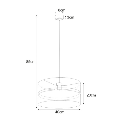 Lampa wisząca K-5501 z serii MALAVI 7