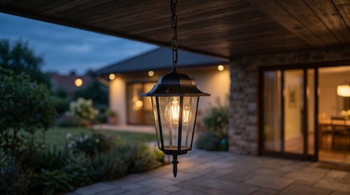 Lampa ogrodowa wisząca K-5009H CZARNY z serii STANDARD 2