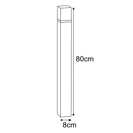 Lampa ogrodowa stojąca K-8142 z serii GENEVA 8