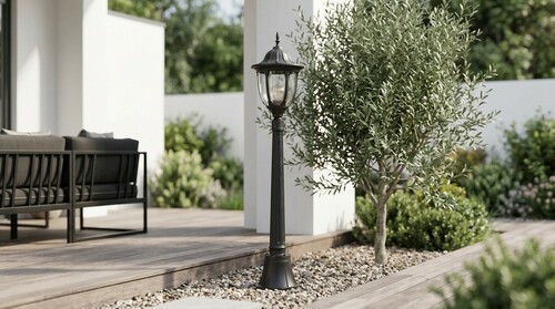 Lampa ogrodowa stojąca K-6007A/L CZARNY z serii VASCO 5