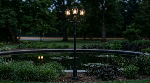 Lampa ogrodowa stojąca K-7007A2/3N CZARNY z serii VASCO 2