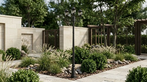 Lampa ogrodowa stojąca K-7007A2/3N CZARNY z serii VASCO 5