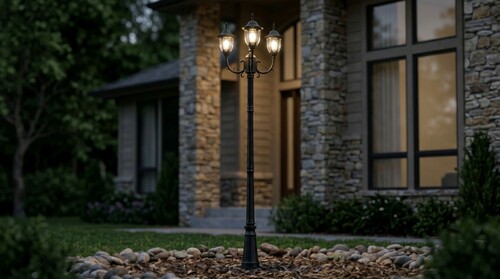 Lampa ogrodowa stojąca K-7007A2/3N CZARNY z serii VASCO 6