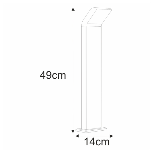Lampa ogrodowa stojąca K-8147 z serii VIDAR 9