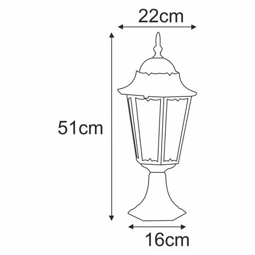 Lampa ogrodowa stojąca K-5006S CZARNY z serii LOZANA 10