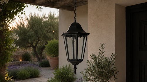 Lampa ogrodowa wisząca K-5006H CZARNY z serii LOZANA 3