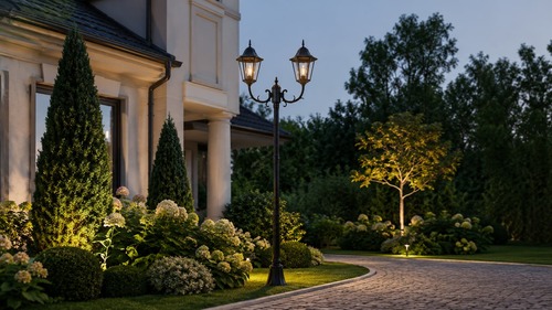 Garden standing lamp K-7006A2/2 BLACK - LOZANA 2