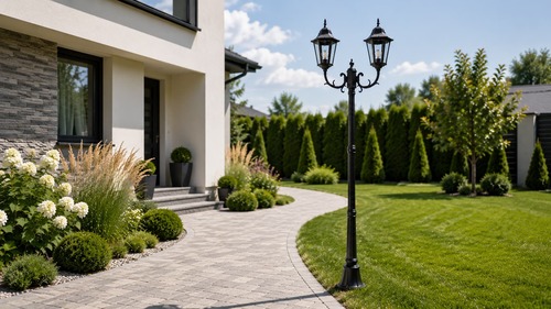 Garden standing lamp K-7006A2/2 BLACK - LOZANA 3