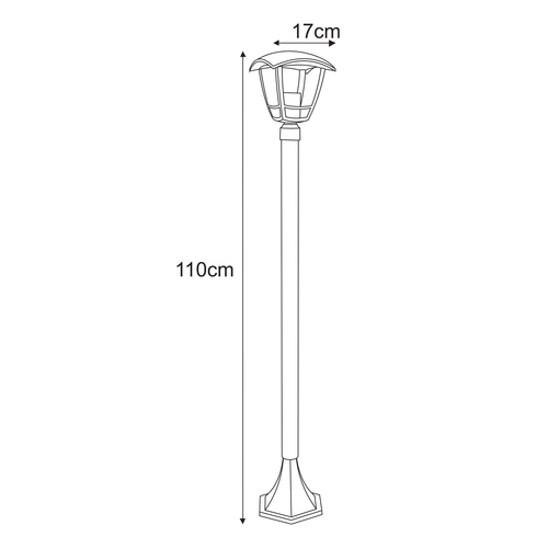 Lampa ogrodowa stojąca K-8202 z serii NAPOLI 9
