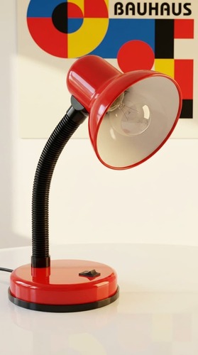 Lampka biurkowa K-MT-203 CZERWONY z serii CARIBA 4