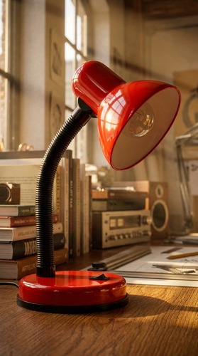 Lampka biurkowa K-MT-203 CZERWONY z serii CARIBA 5