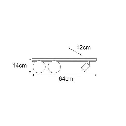 Lampa sufitowa K-6030 z serii NANO 9