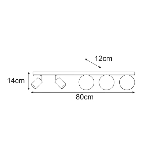 Lampa sufitowa K-6031 z serii NANO 8
