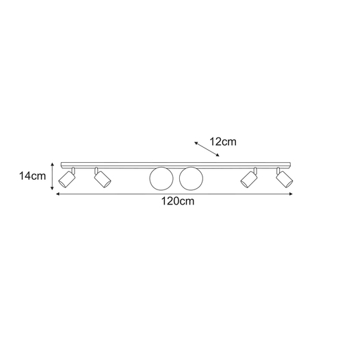 Lampa sufitowa K-6032 z serii NANO 8