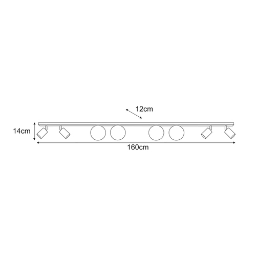 Lampa sufitowa K-6033 z serii NANO 8