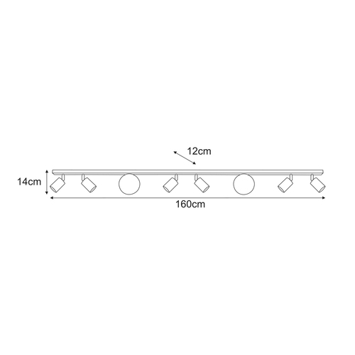 Lampa sufitowa K-6034 z serii NANO 8