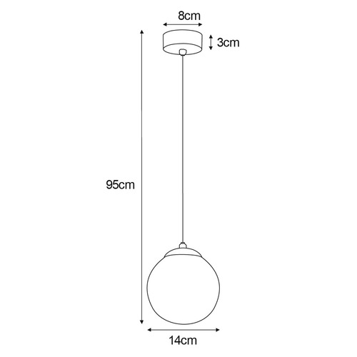 Lampa wisząca K-6040 z serii RAYA 8