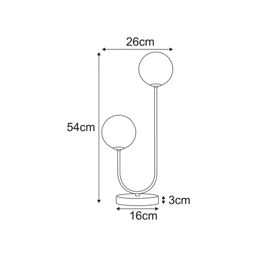 Lampka stołowa K-5997 z serii SPARK 10