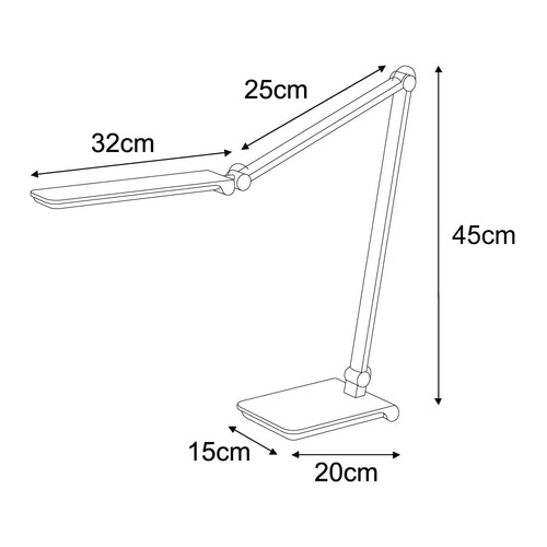 Desk lamp K-BL1121 SILVER - RICO 9