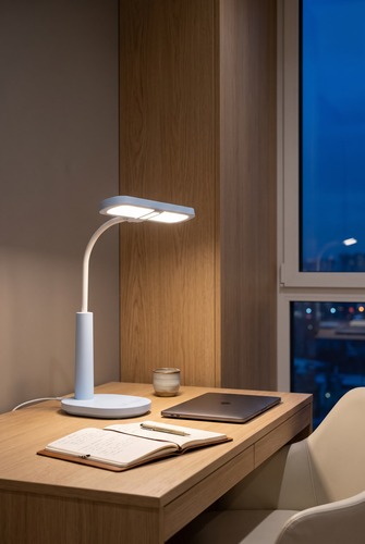 Lampka biurkowa K-BL1521 NIEBIESKI z serii MILO 5