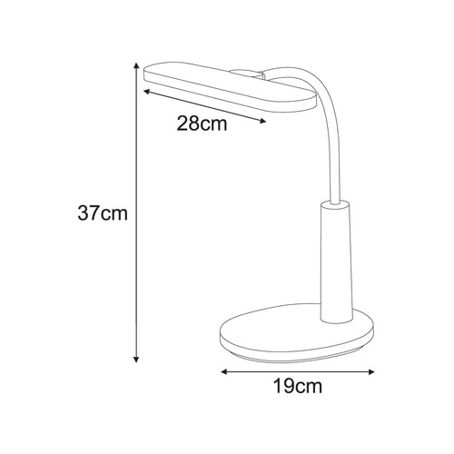 Lampka biurkowa K-BL1521 NIEBIESKI z serii MILO 10