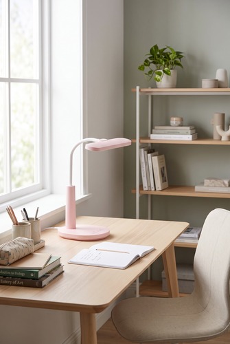 Lampka biurkowa K-BL1521 RÓŻOWY z serii MILO 4