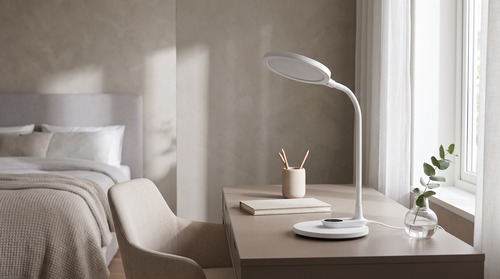 Lampka biurkowa LED K-BL1153 BIAŁY z serii GAJA 2