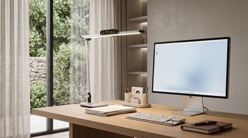 Lampka biurkowa LED K-BL1321 SREBRNY z serii ARES 4