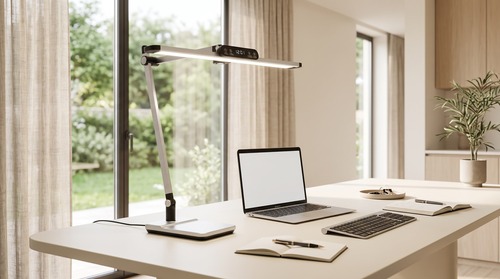 Lampka biurkowa LED K-BL1321 SREBRNY z serii ARES 5
