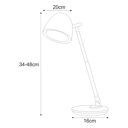 Desk lamp LED K-BL1528 BLACK - LOLEK 10
