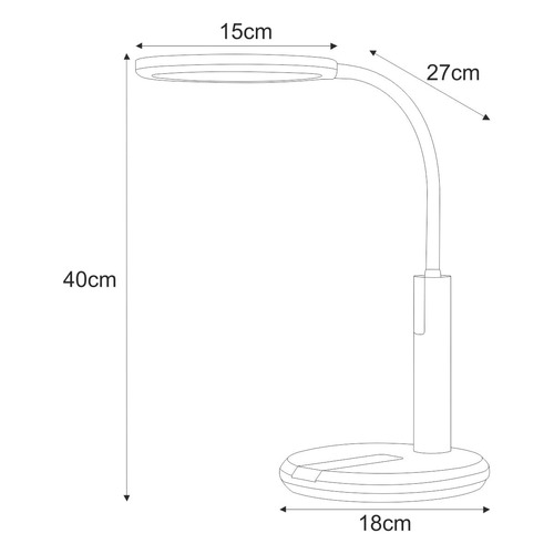 Lampka biurkowa LED K-BL1513A CZARNY z serii ERIS 10