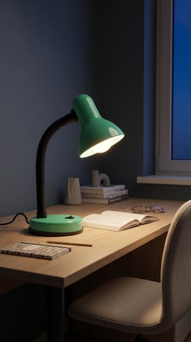 Lampka biurkowa K-MT-203 ZIELONY z serii CARIBA 5
