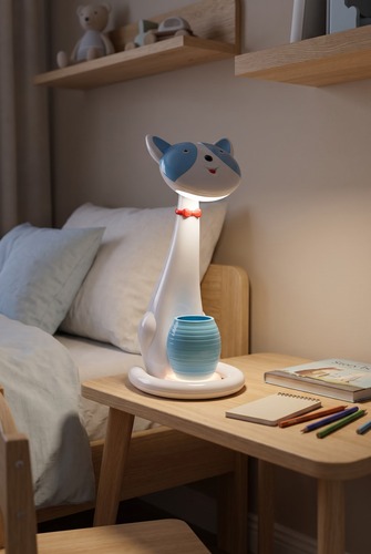 Lampka biurkowa K-BL1605 NIEBIESKI z serii KOTEK 3