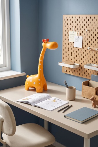 Lampka biurkowa K-BL1601 ŻÓŁTY z serii ŻYRAFA 2