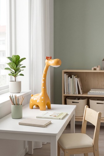 Lampka biurkowa K-BL1601 ŻÓŁTY z serii ŻYRAFA 3