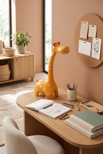 Lampka biurkowa K-BL1601 ŻÓŁTY z serii ŻYRAFA 4