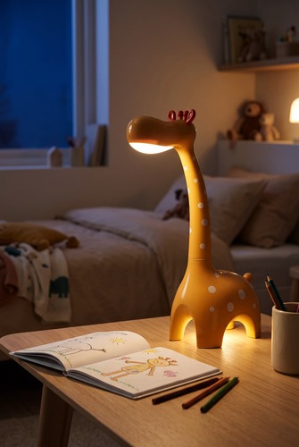 Lampka biurkowa K-BL1601 ŻÓŁTY z serii ŻYRAFA 5