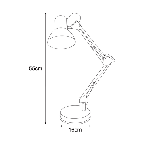 Desk lamp K-MT - COSMO SILVER - COSMO 10