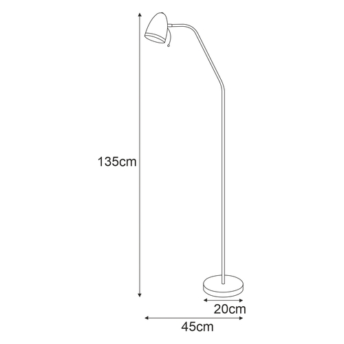 Floor lamp K-MT-201 BLACK - KAJTEK I 9