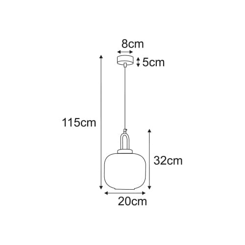 Lampa wisząca K-6061 z serii LIRA 7