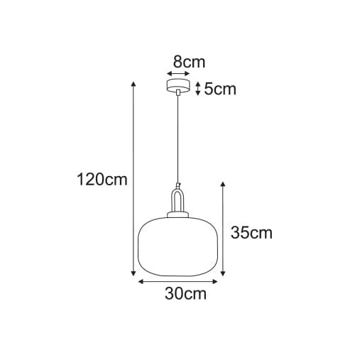 Lampa wisząca K-6060 z serii LIRA 7