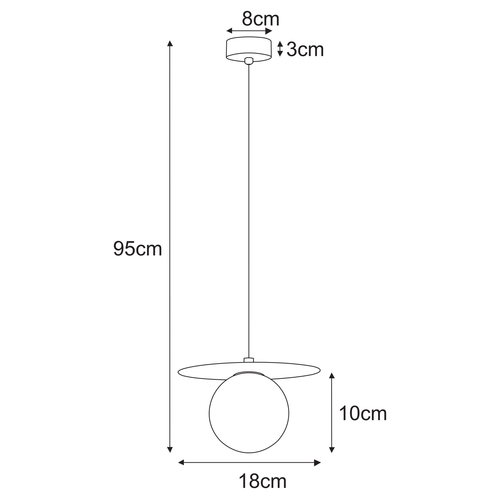 Lampa wisząca K-5440 z serii ROBIN 6