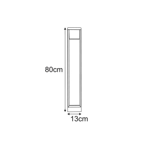 Lampa ogrodowa stojąca K-8265 z serii MILANO GREY 2