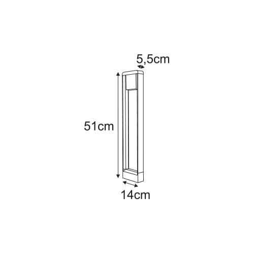 Lampa ogrodowa stojąca K-8267 z serii MILANO 2