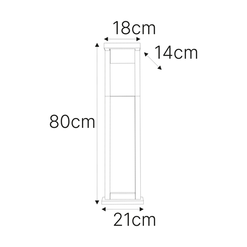 Lampa ogrodowa stojąca K-8252 z serii BERGAMO GREY 6