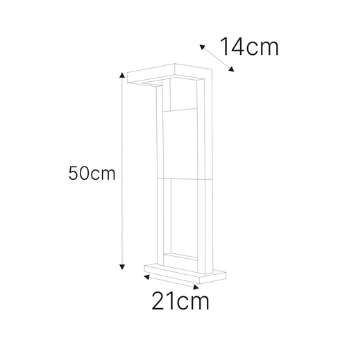 Lampa ogrodowa stojąca K-8254 z serii BERGAMO 6