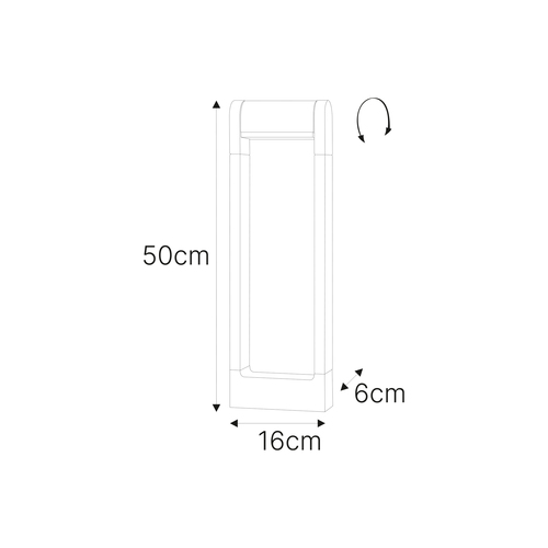 Lampa ogrodowa stojąca K-8261 z serii NOVARA 6